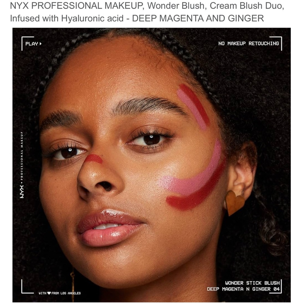 NYX Wonder Stick Cream Blush- Deep Magenta + Ginger